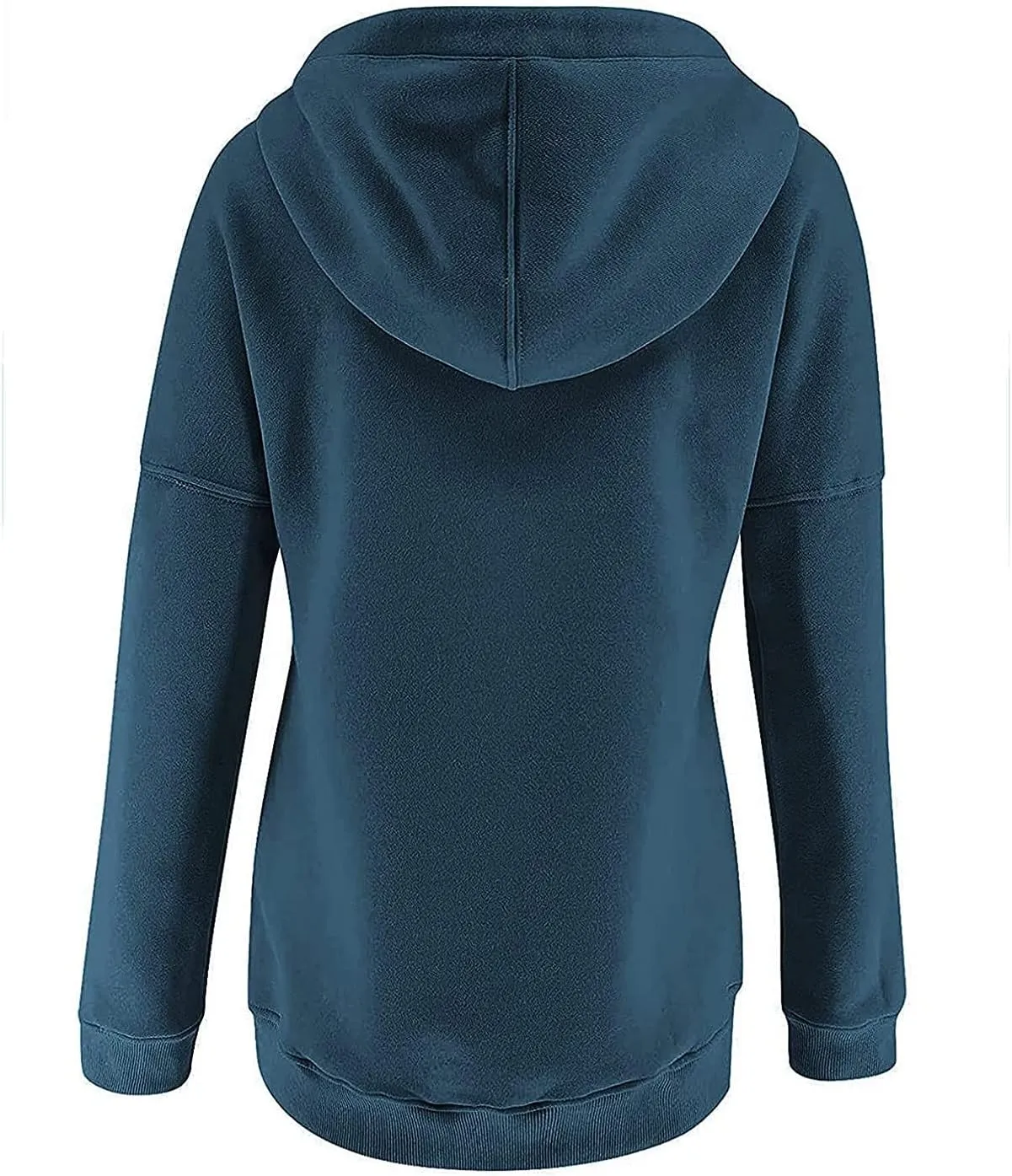 2023 Fashion Hoodies for Women Drawstring Long Sleeve Casual Sweatshirts Fall Loose Fit Pullover Tops with Pockets