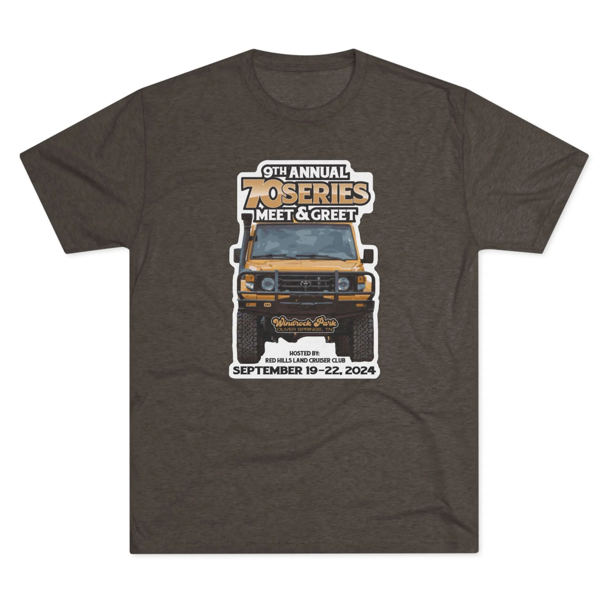 70 Series Meet and Greet Tri blend Unisex Tee - Red Hills Club - Reefmonkey