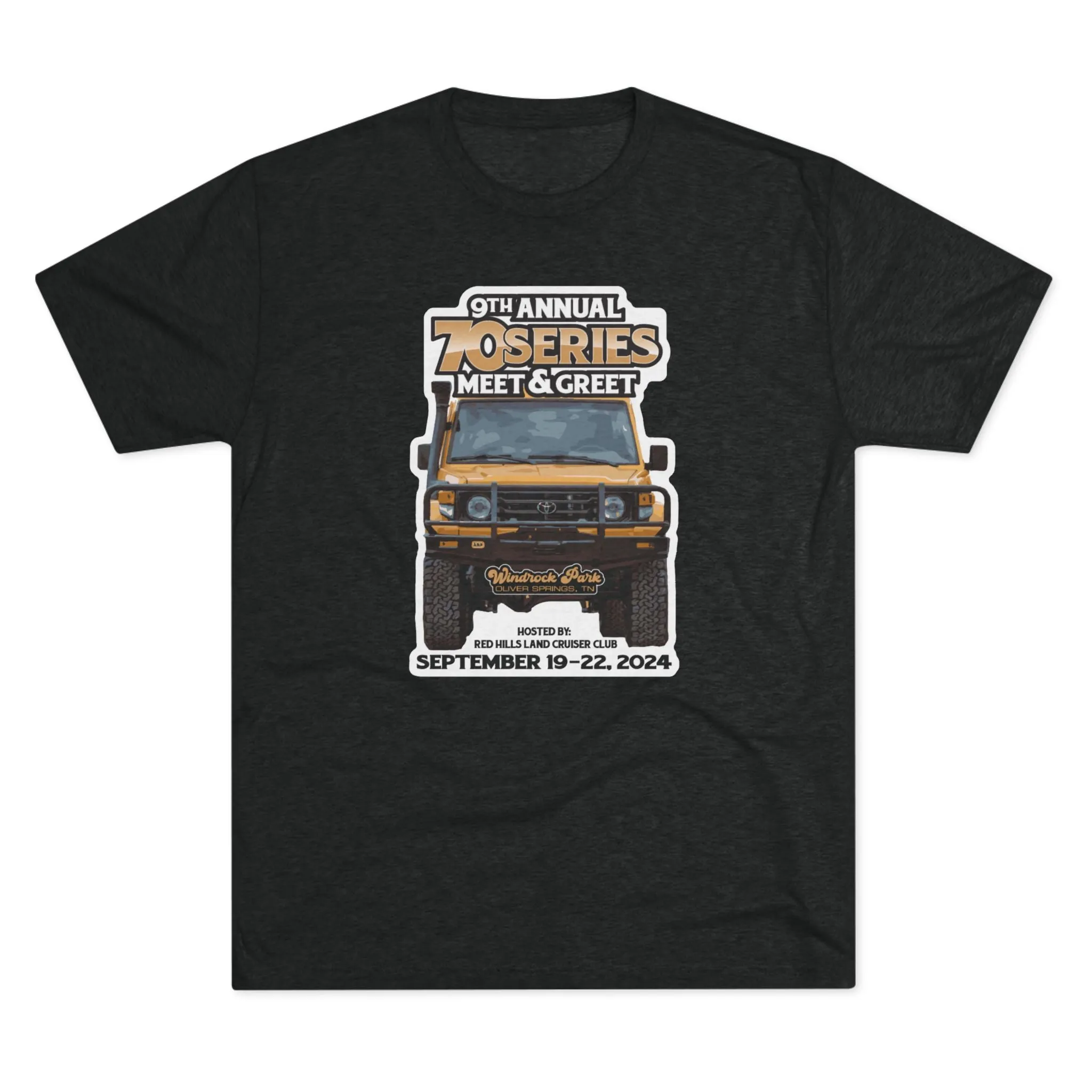 70 Series Meet and Greet Tri blend Unisex Tee - Red Hills Club - Reefmonkey