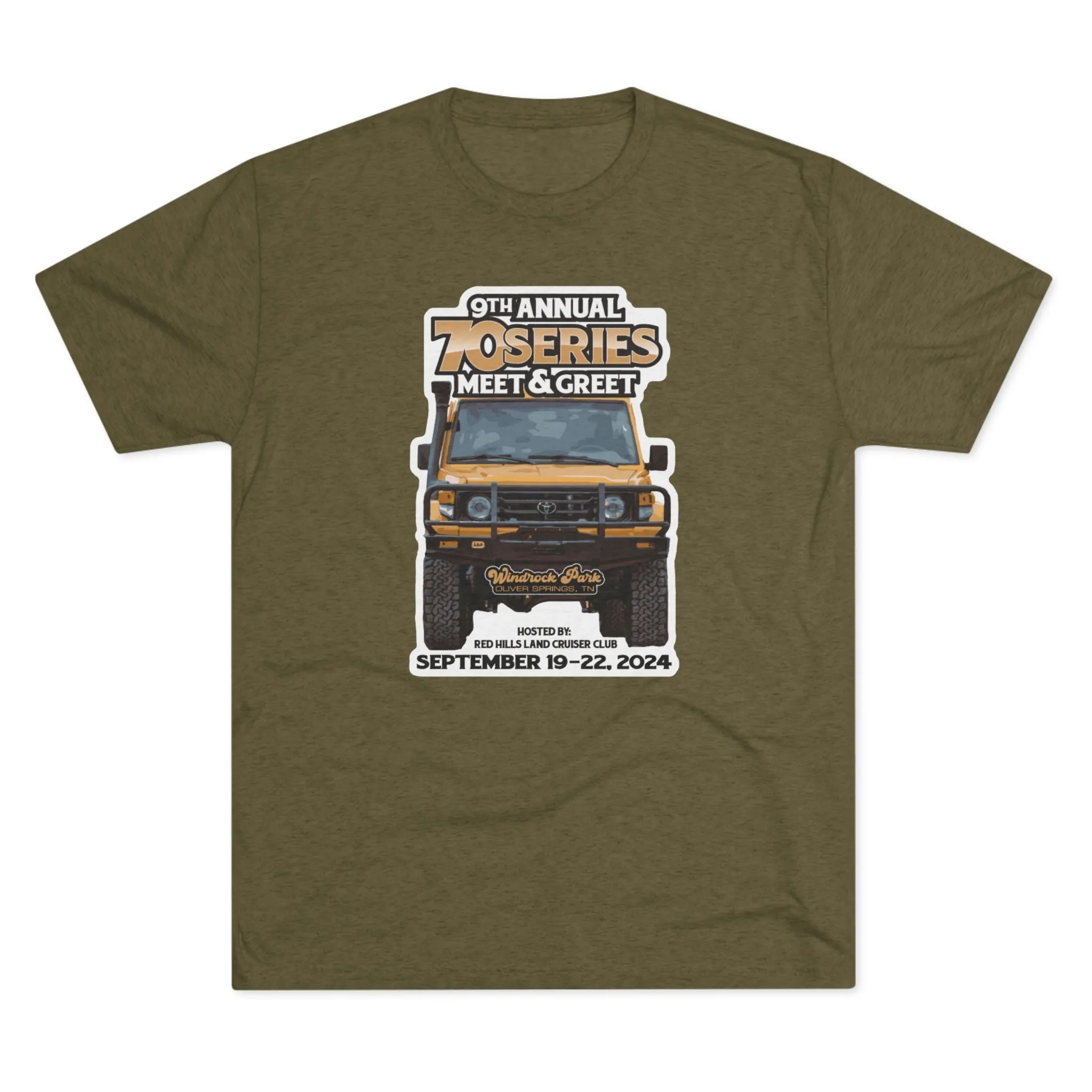 70 Series Meet and Greet Tri blend Unisex Tee - Red Hills Club - Reefmonkey
