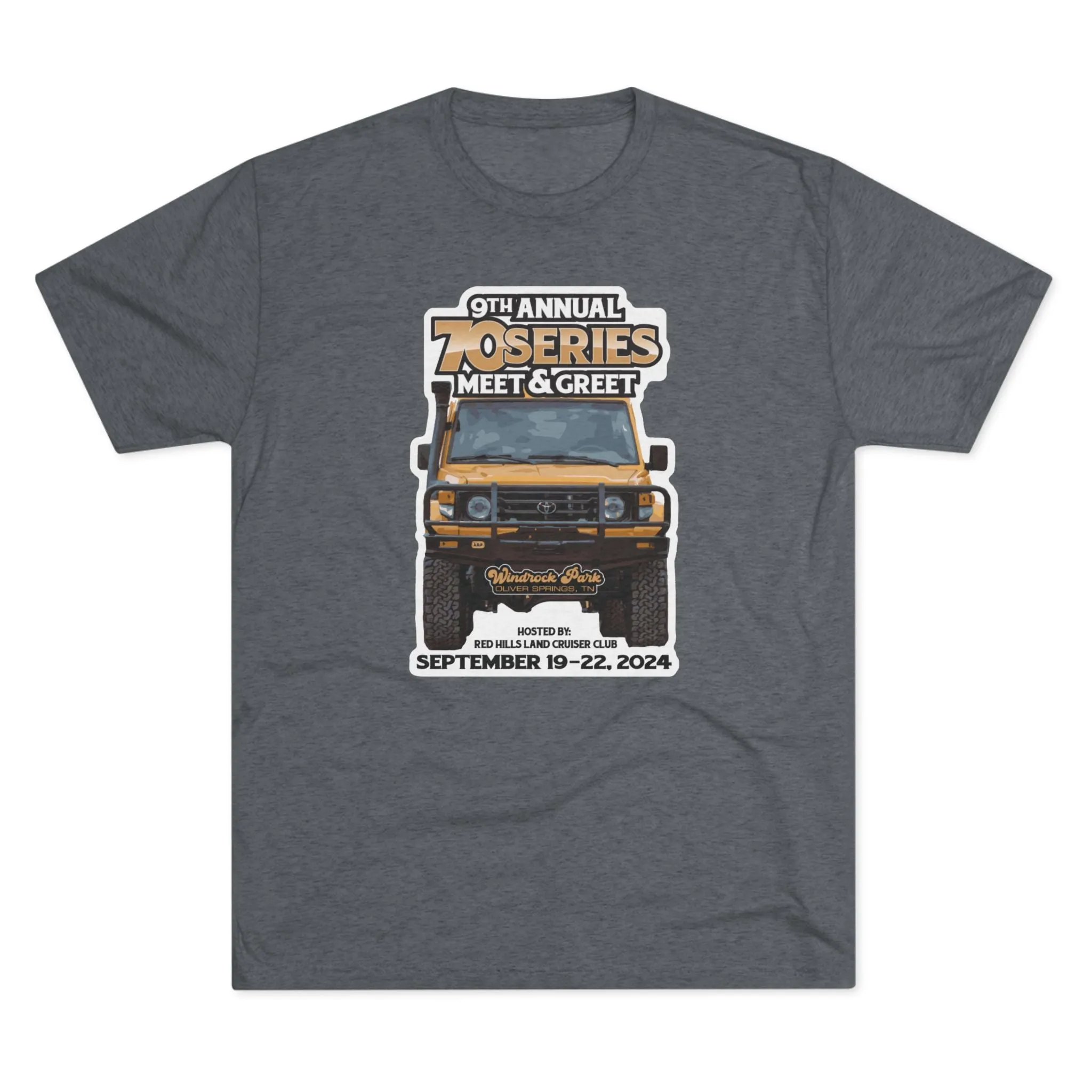 70 Series Meet and Greet Tri blend Unisex Tee - Red Hills Club - Reefmonkey