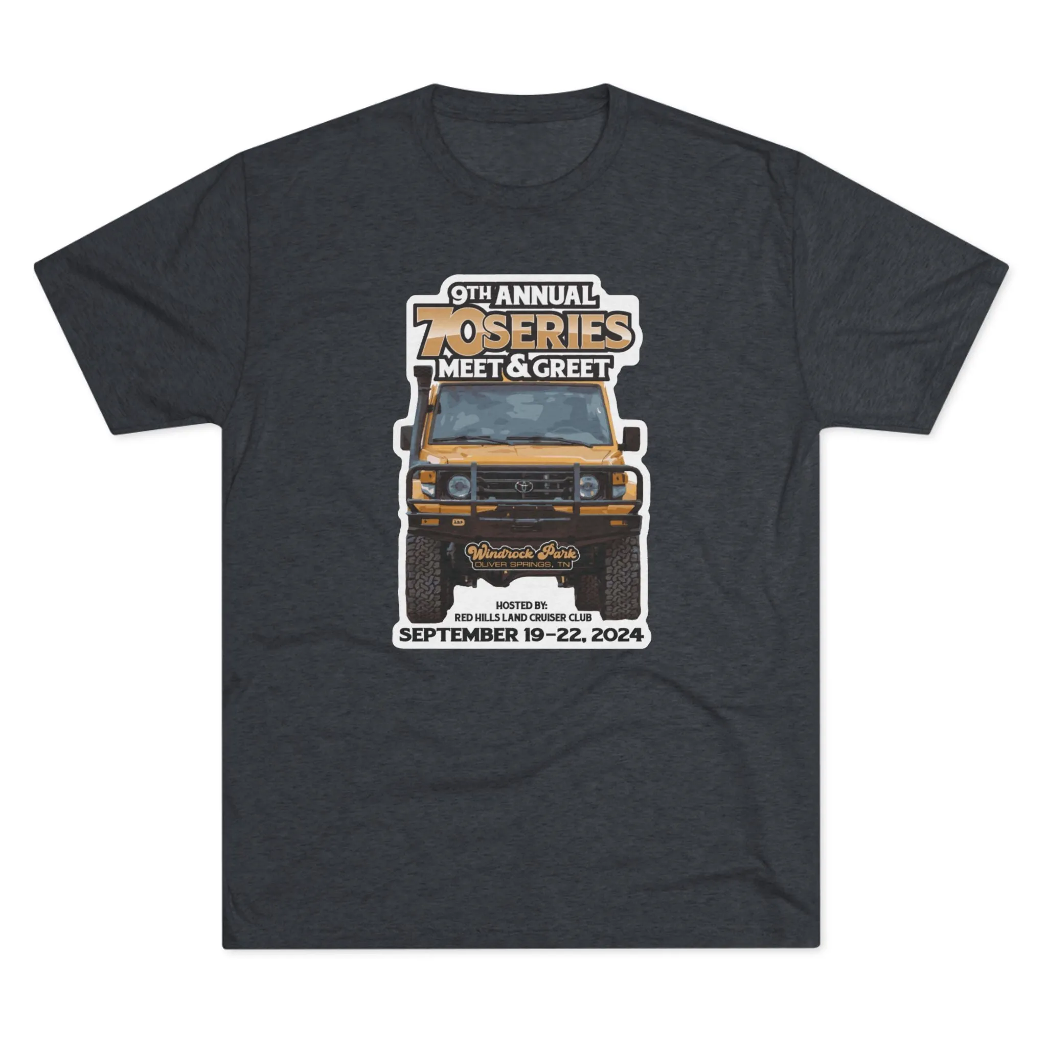 70 Series Meet and Greet Tri blend Unisex Tee - Red Hills Club - Reefmonkey