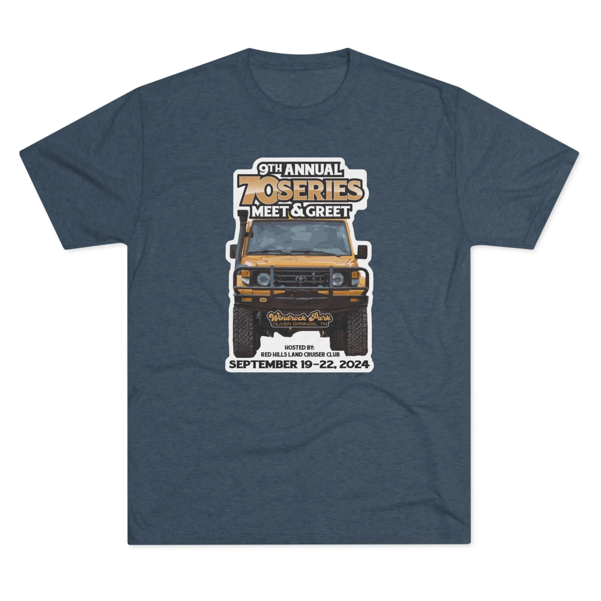 70 Series Meet and Greet Tri blend Unisex Tee - Red Hills Club - Reefmonkey