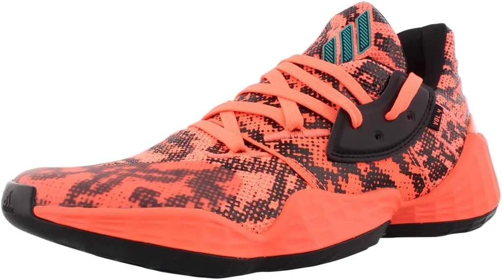 adidas Mens Harden Vol.4 Basketball Sneakers Shoes - Black