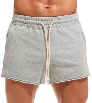 AMY COULEE Mens Workout Shorts 3 inch Cotton Gym Shorts Casual Terry Shorts with Pockets
