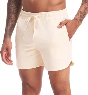 AMY COULEE Mens Workout Shorts 5 inch Cotton Sweat Shorts Athletic Gym Shorts with Pockets