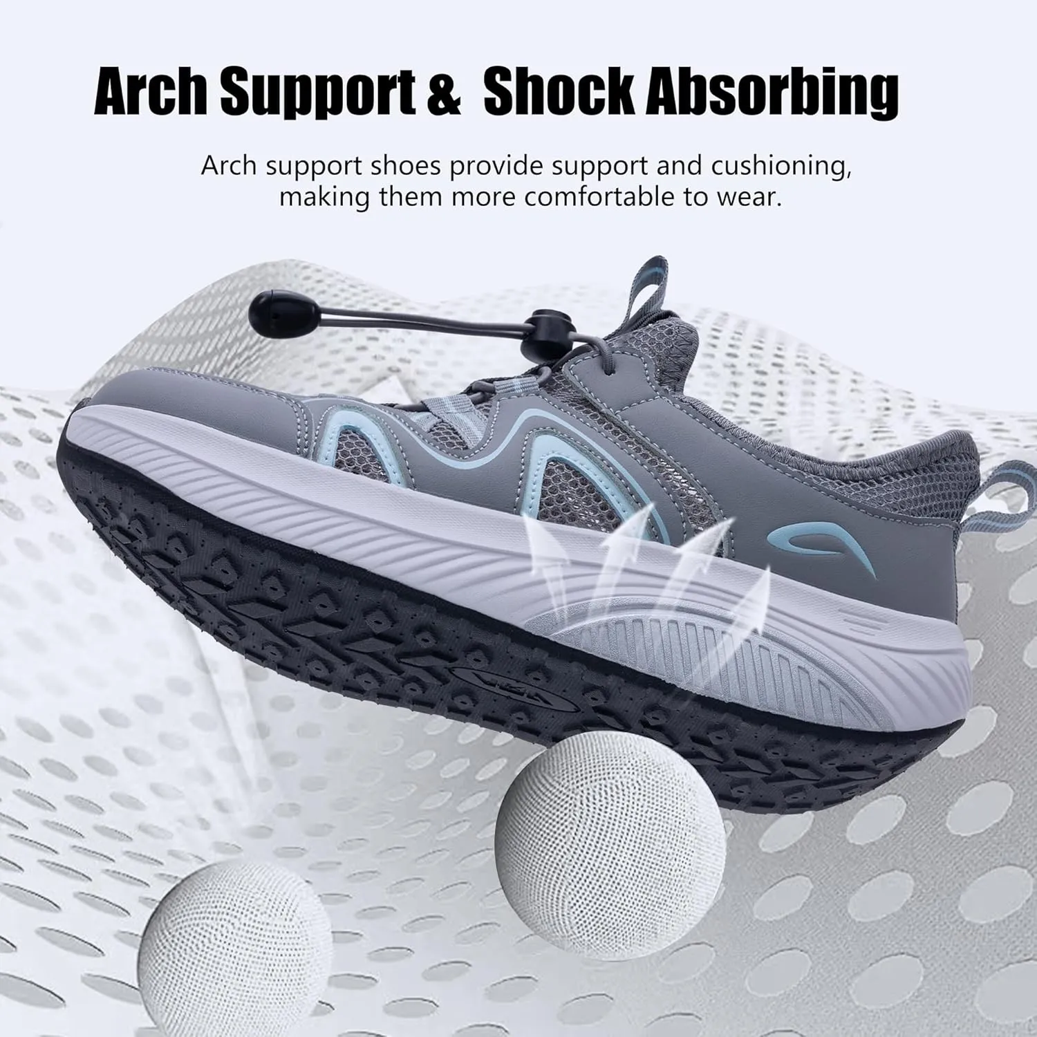 Artlea Wide Toe Box Shoes Women Walking Shoes Arch Support Plantar Fasciitis Orthotic Sneakers Slip On Running Tennis Shoes