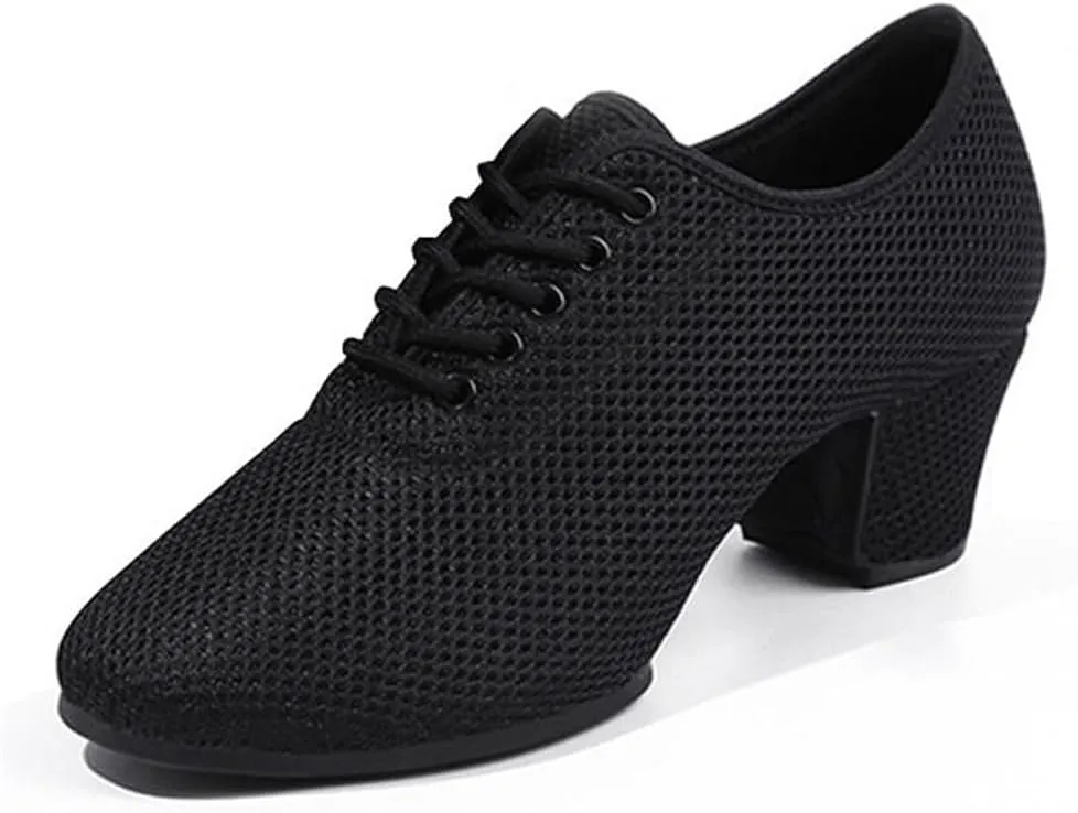 Ballroom Dance Shoes for Women, Ladies Salsa Latin Tango Beginner Practice Shoes Rubber Sole Dancing Shoes