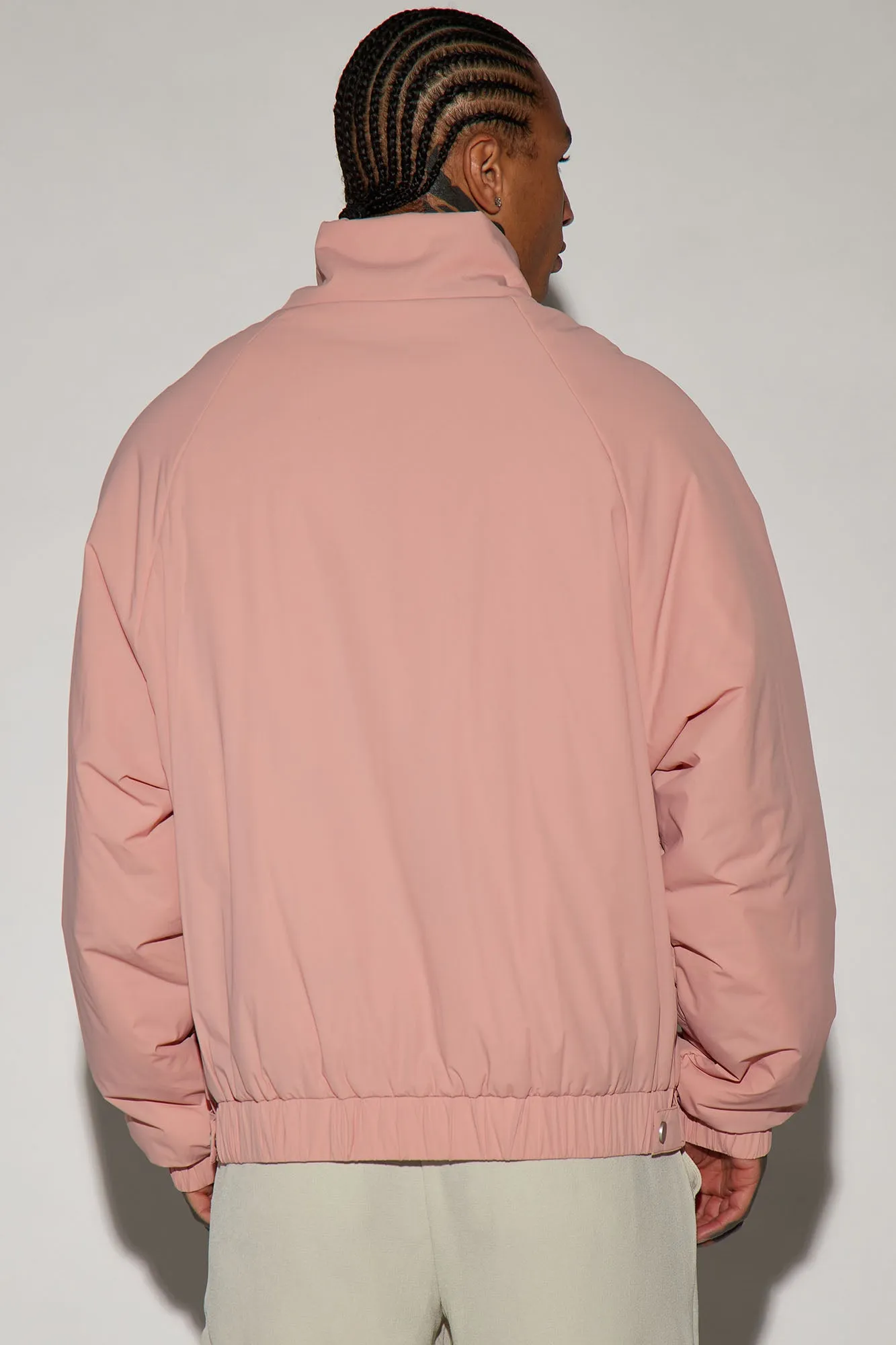 Belcher Padded Nylon Anorak - Mauve