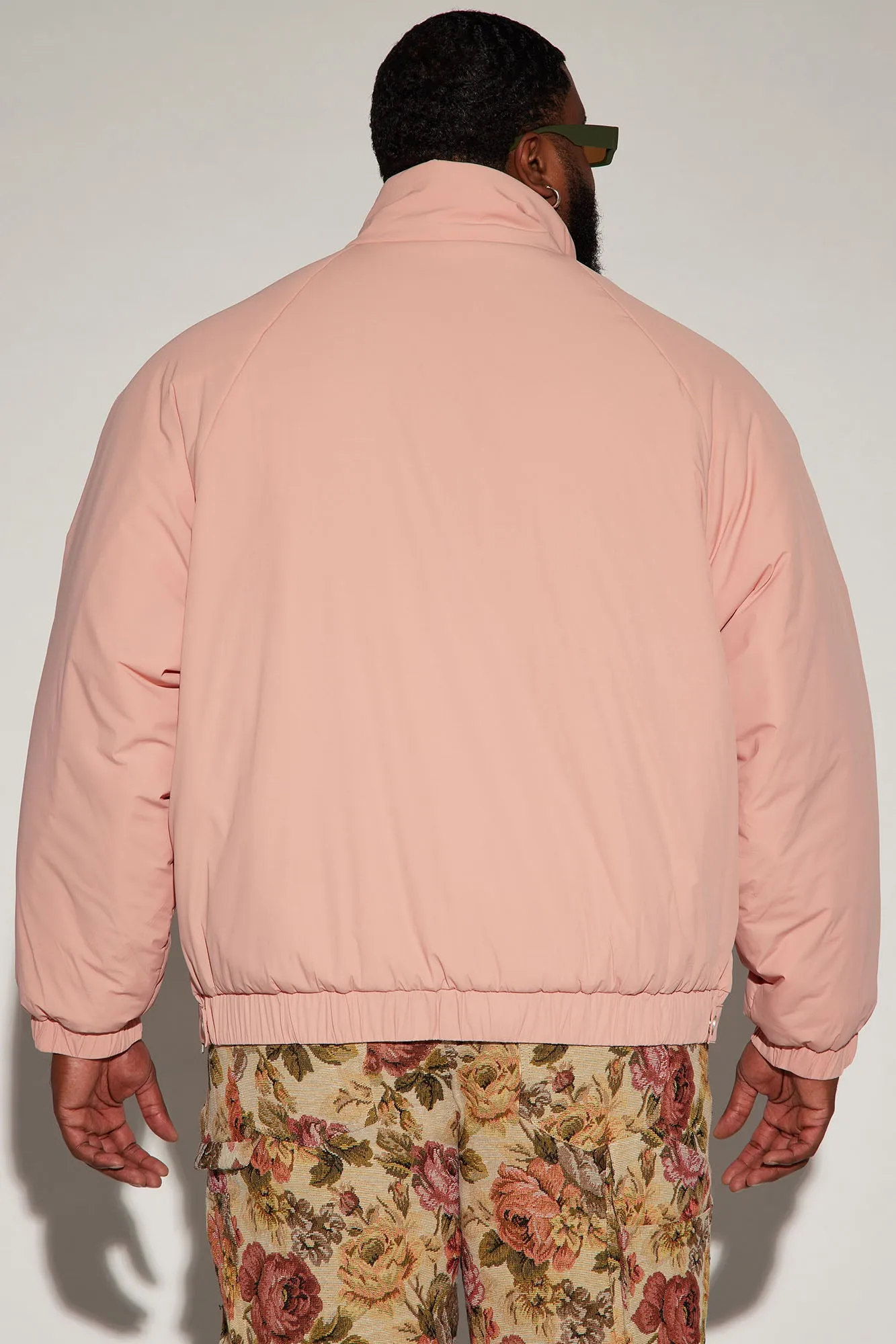 Belcher Padded Nylon Anorak - Mauve