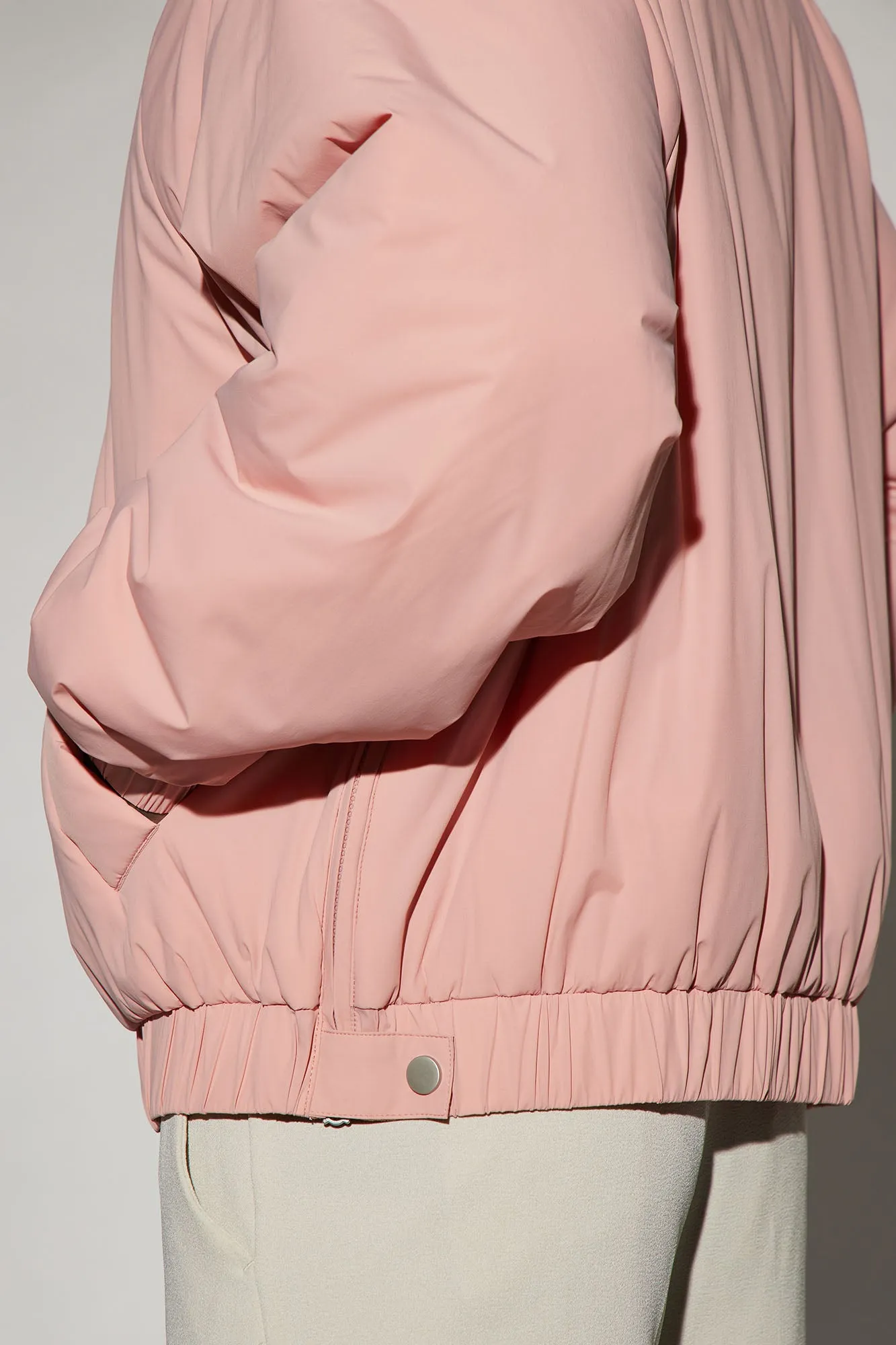 Belcher Padded Nylon Anorak - Mauve