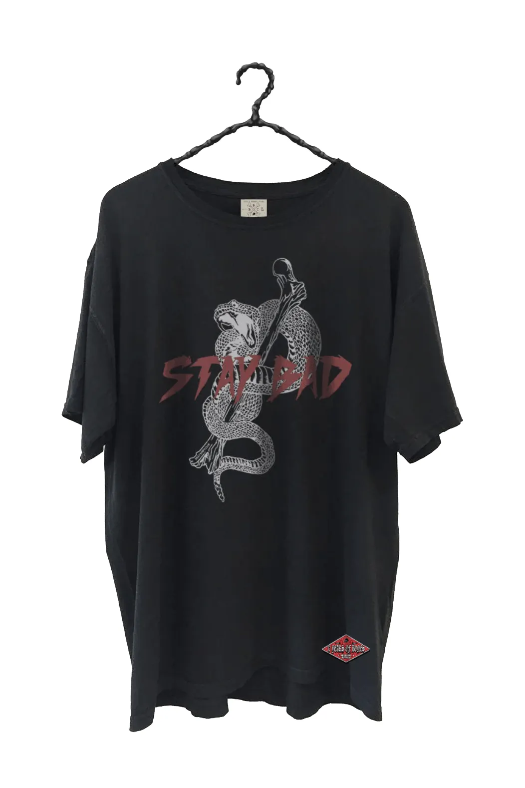 BILLY BONES CLUB STAY BAD UNISEX TEE - VINTAGE BLACK