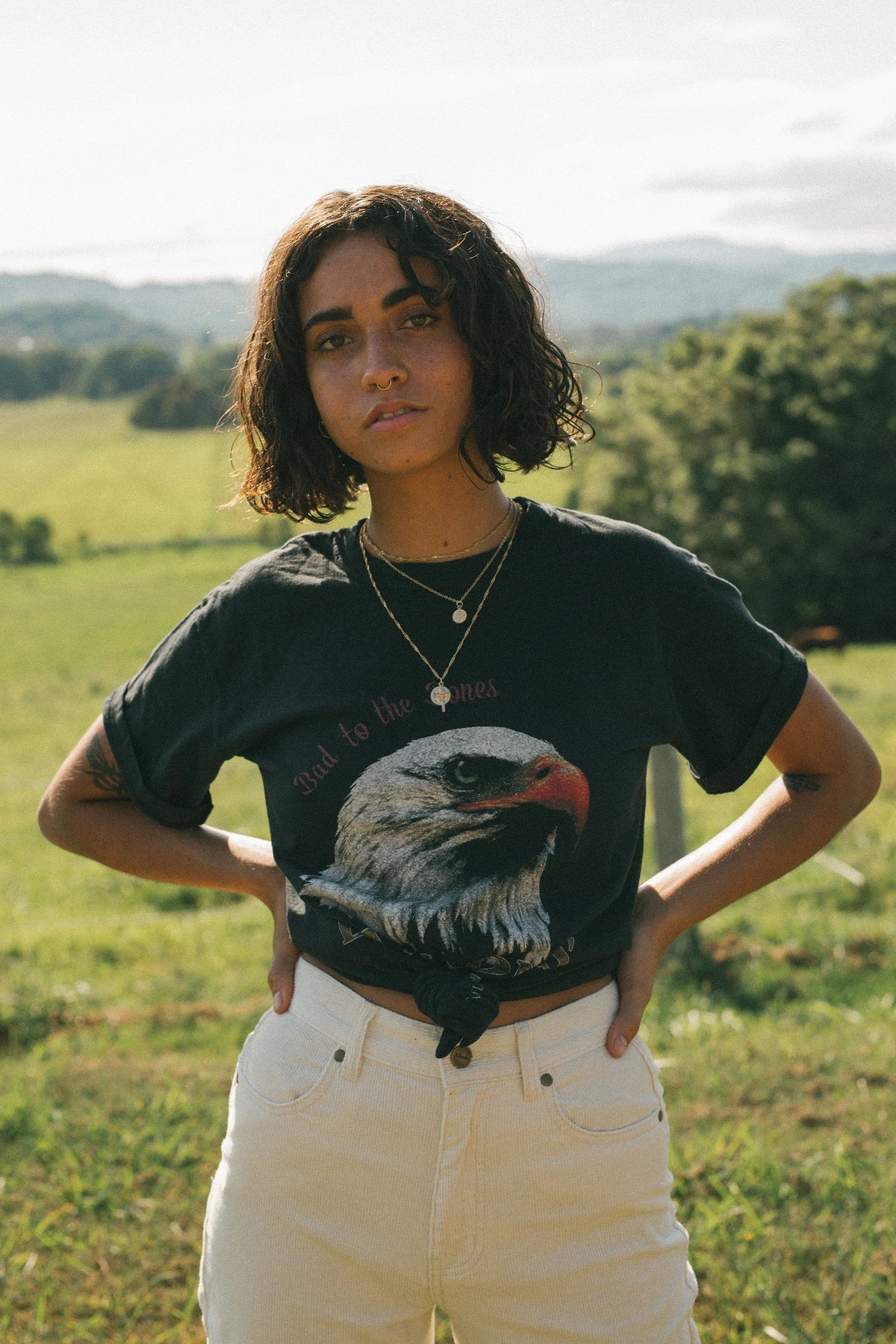 BILLY BONES CLUB UNISEX EAGLE TEE - VINTAGE BLACK