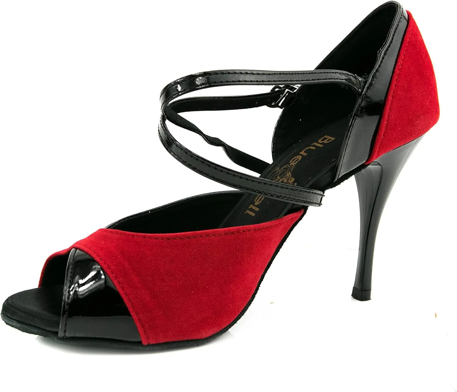 Blue Bell Shoes Handmade Women's Ballroom Salsa Wedding Competition Dance Shoes Style: Petra 3.5" Heel