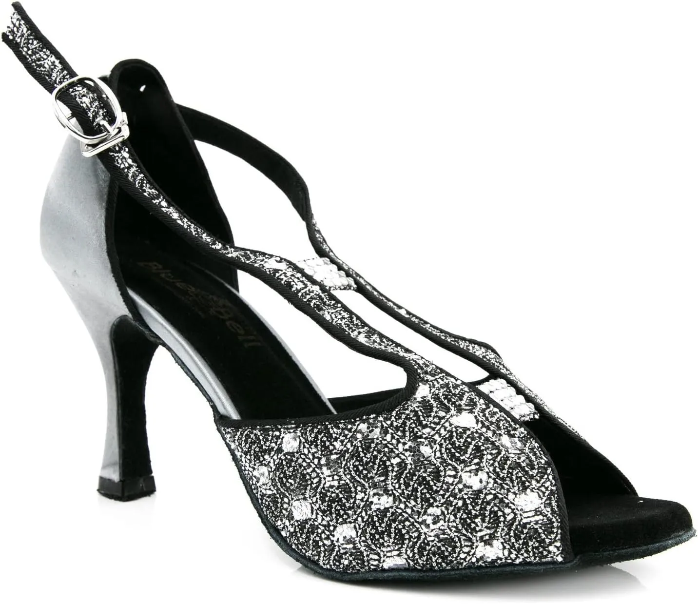 BlueBell Shoes Handmade Women's Ballroom Salsa Wedding Competition Dance Shoes Style: Maia 3.5" Heel