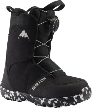 Burton Grom BOA Snowboard Boots Kid's Sz 11C Black