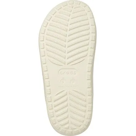 Crocs Classic Cozy Sandals in Bone/Mushroom