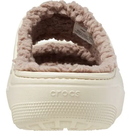 Crocs Classic Cozy Sandals in Bone/Mushroom