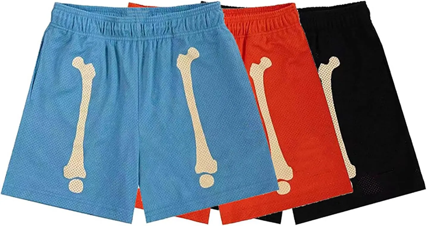DIOTSR Mens Skyline Graphic Shorts Casual Streetwear Cool Basketball Shorts Running Workout Shorts with Pockets