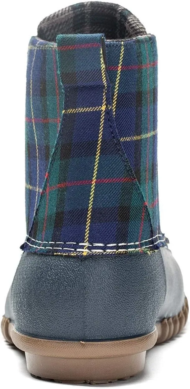 DKSUKO Women's Winter Duck Boots Lace Up Waterproof Snow Rain Boot