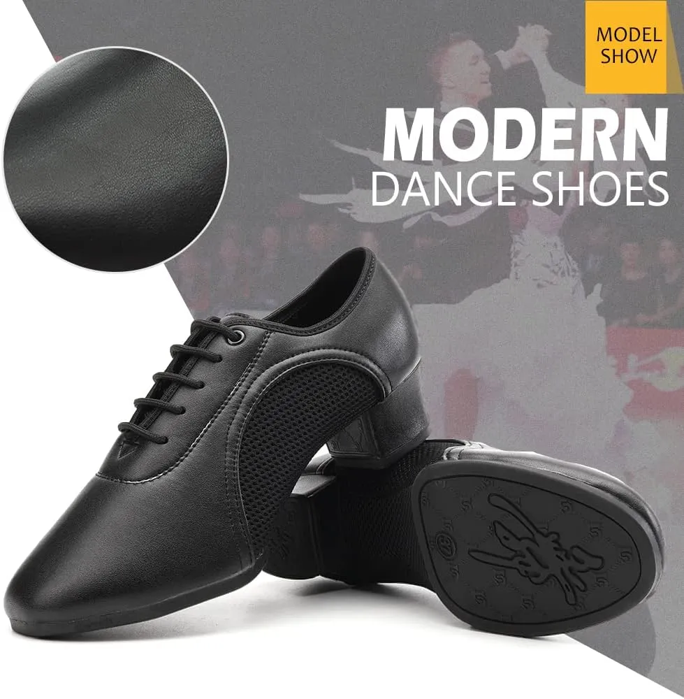 DKZSYIM Men and Women's Boost Dance Sneaker Modern Jazz Ballroom Performance Dance-Sneakers Sports Shoes,Model LHD-NJB