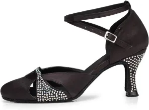 DKZSYIM Women's Latin Dance Shoes Ballroom Performance Shoes,Model YCL157
