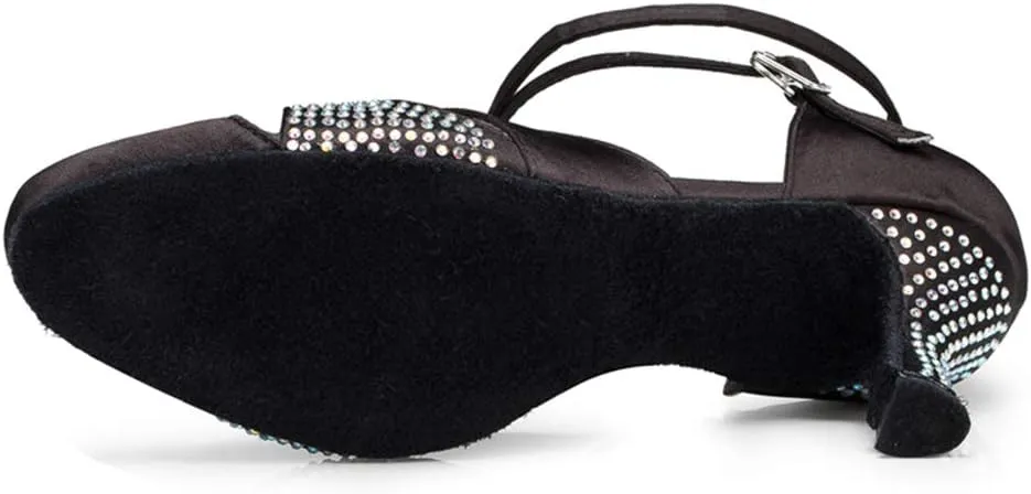 DKZSYIM Women's Latin Dance Shoes Ballroom Performance Shoes,Model YCL157