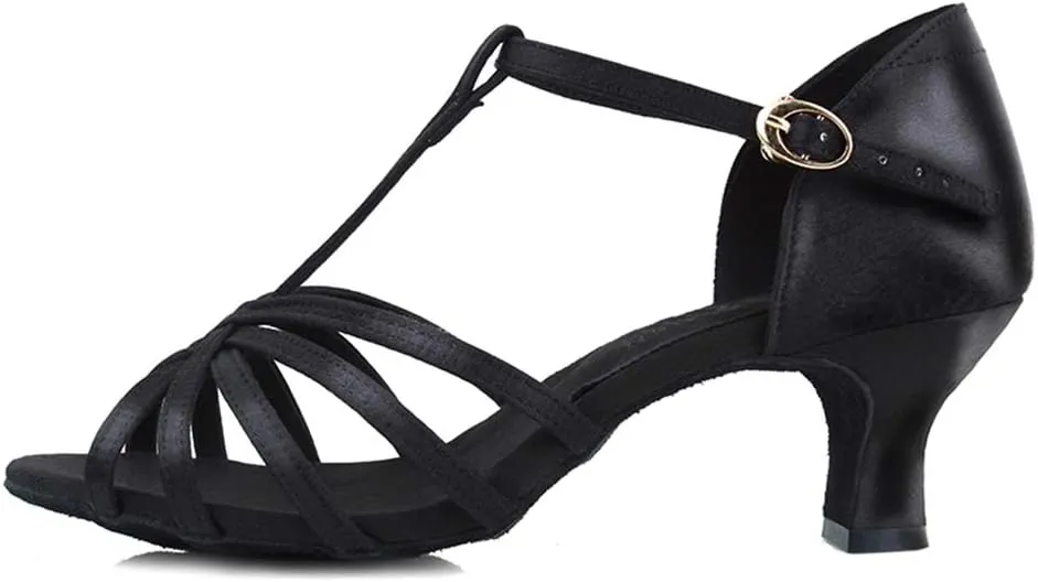 DKZSYIM Women's Latin Dance Shoes Tango Wedding Salsa Ballroom Performance Shoes,Model WX2324