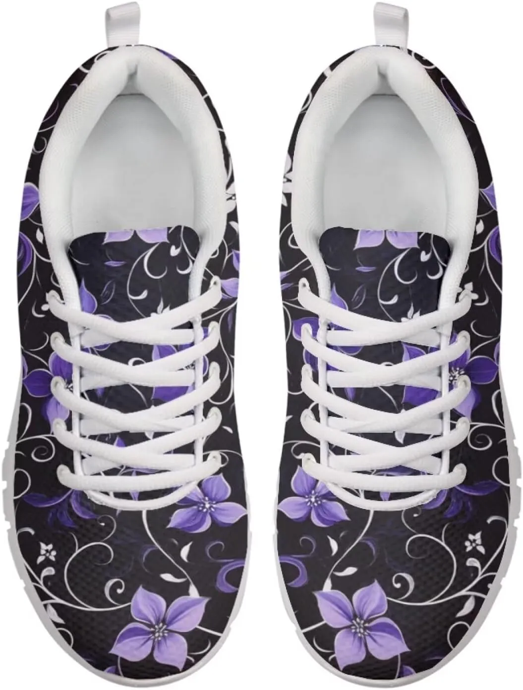 Doojoayie Wide Width Womens Running Shoes with Lace Up for Ladies Tennis Shoes