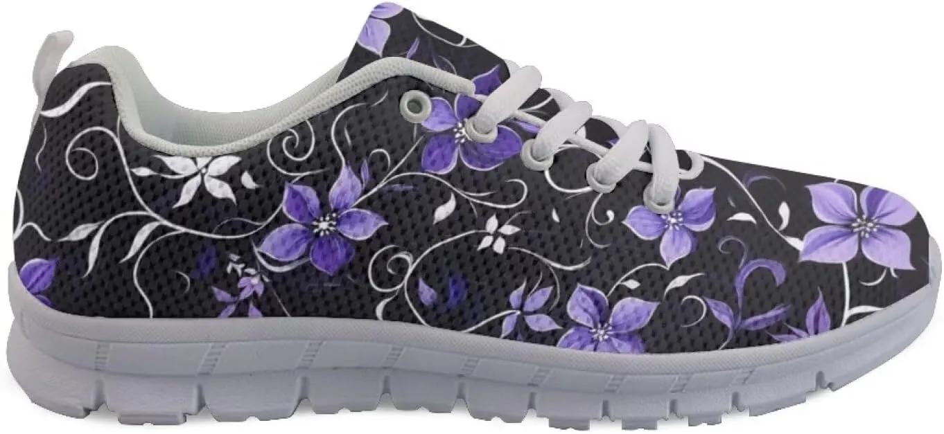 Doojoayie Wide Width Womens Running Shoes with Lace Up for Ladies Tennis Shoes