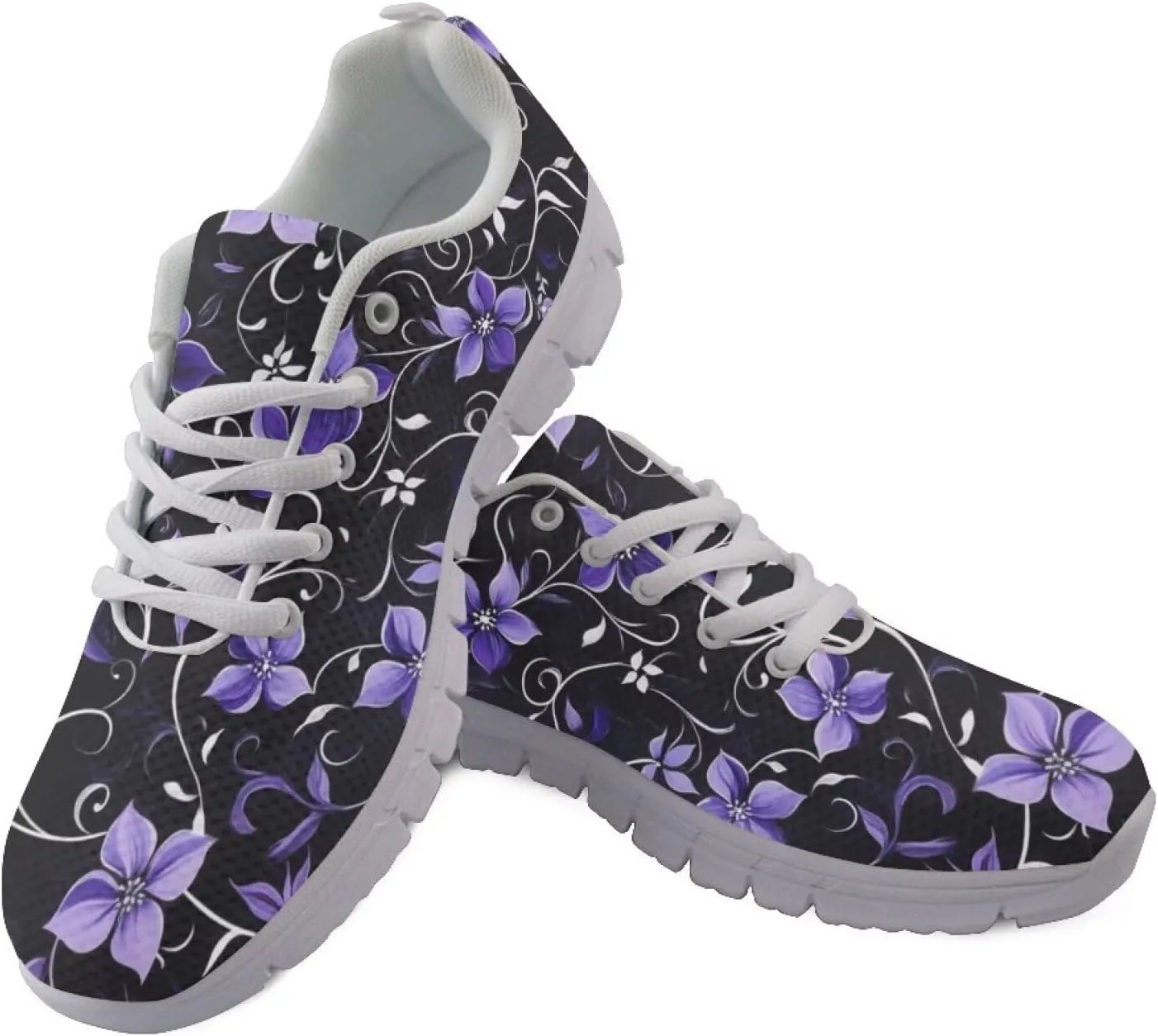 Doojoayie Wide Width Womens Running Shoes with Lace Up for Ladies Tennis Shoes