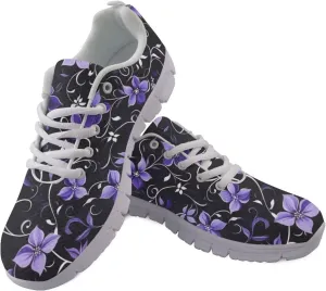 Doojoayie Wide Width Womens Running Shoes with Lace Up for Ladies Tennis Shoes