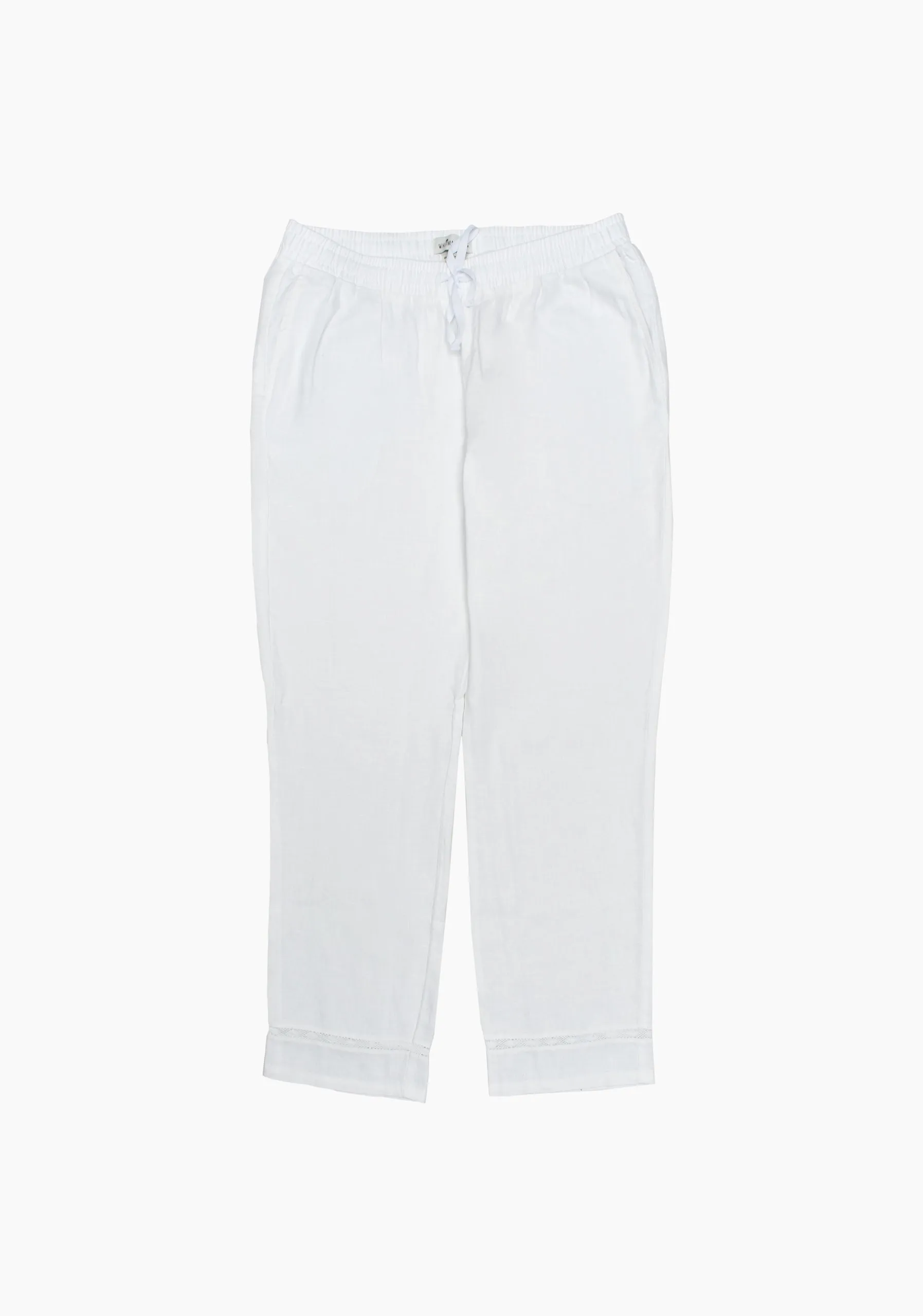 Flint Linen White Jogger