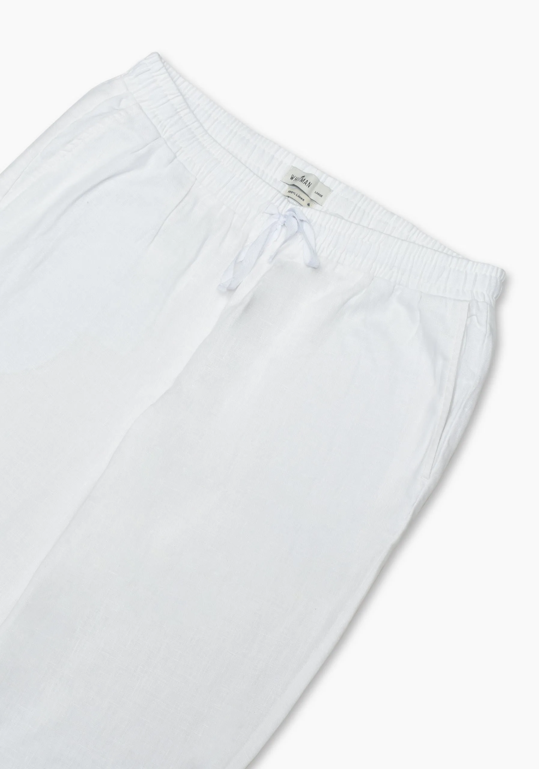Flint Linen White Jogger