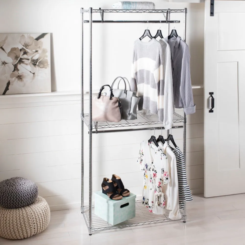 Frostfern 78.7" Double-Rail Garment Rack