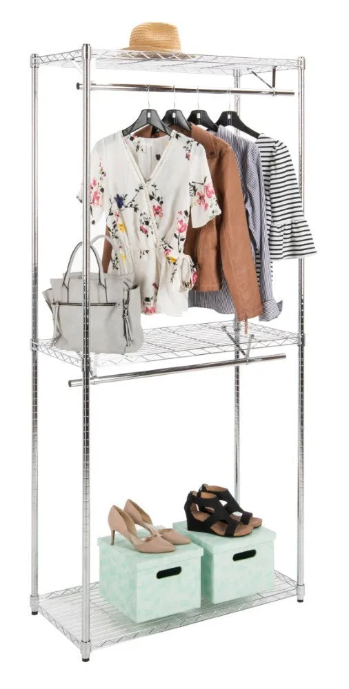 Frostfern 78.7" Double-Rail Garment Rack