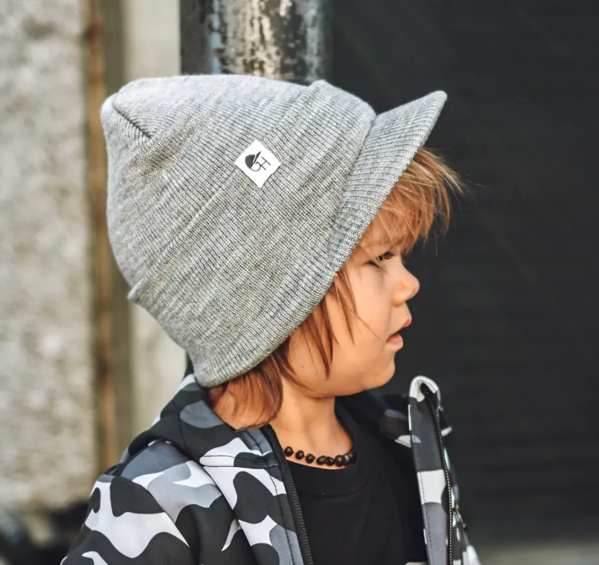 George Hats - Visor Beanie in in Grey