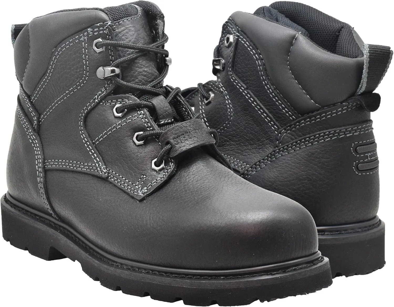 Golden Fox 6" Industrial Pro Safety Toe Work Boots | Men's Steel Toe Construction