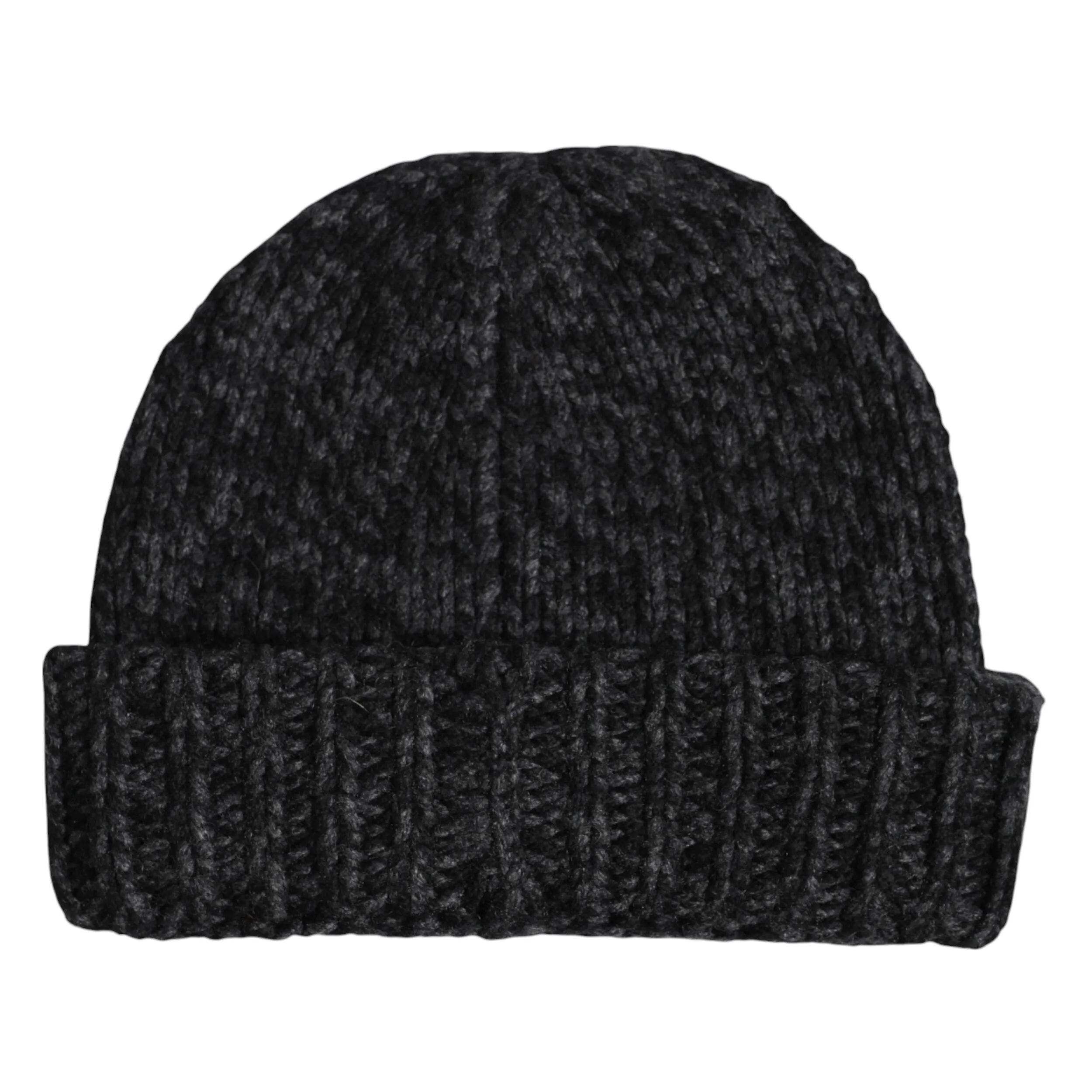 Gray Cashmere Knitted Winter Beanie Hat