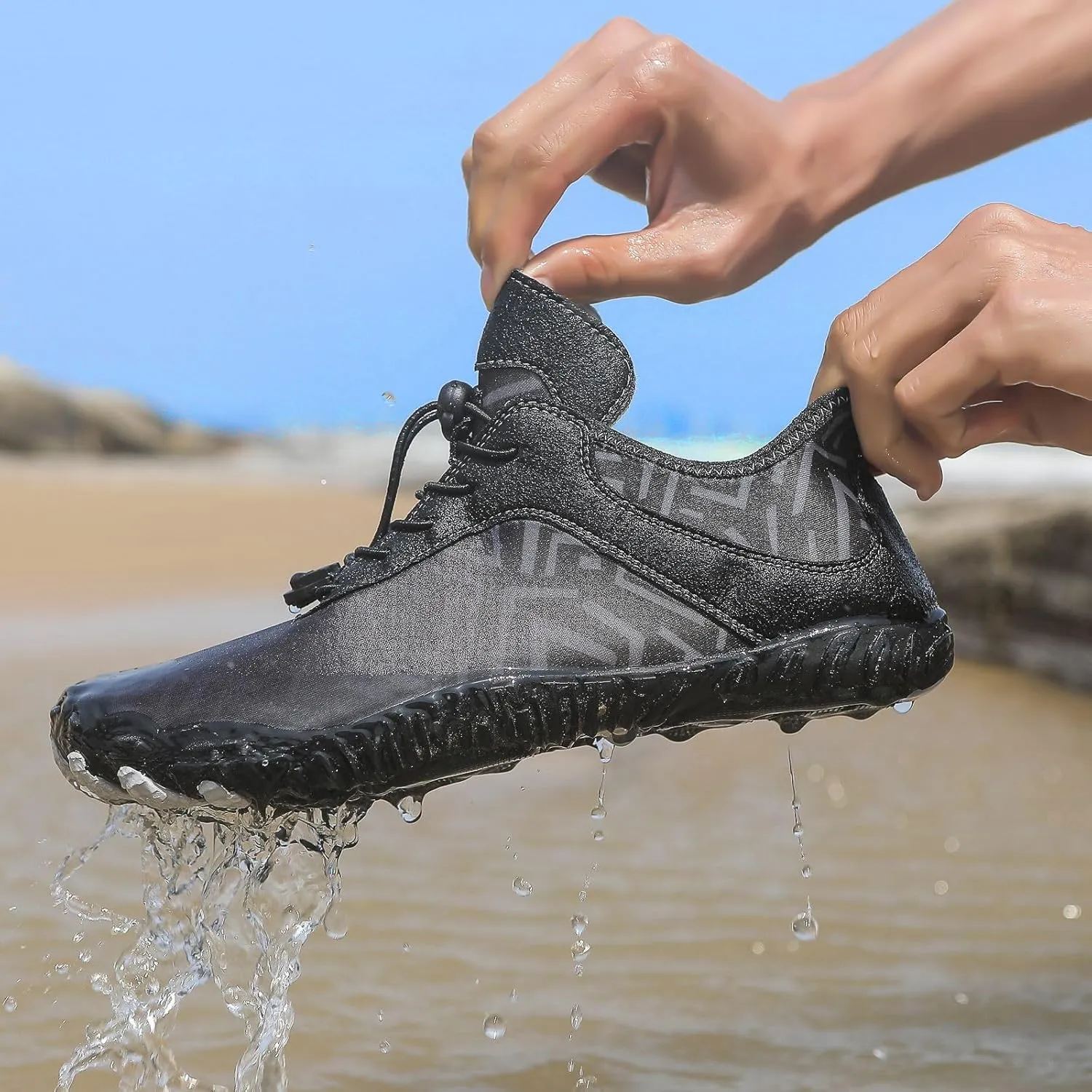 Grounded Footwear Barefoot Shoes Women&Men Neuropathy Hiking Footwear Barefoot Womens Shoes Non-Slip Outdoor Unisex Water Pro Beach Shoe Wide Toe Box Sneakers, Diabetic Shoe, Waterproof, Quick-Dry