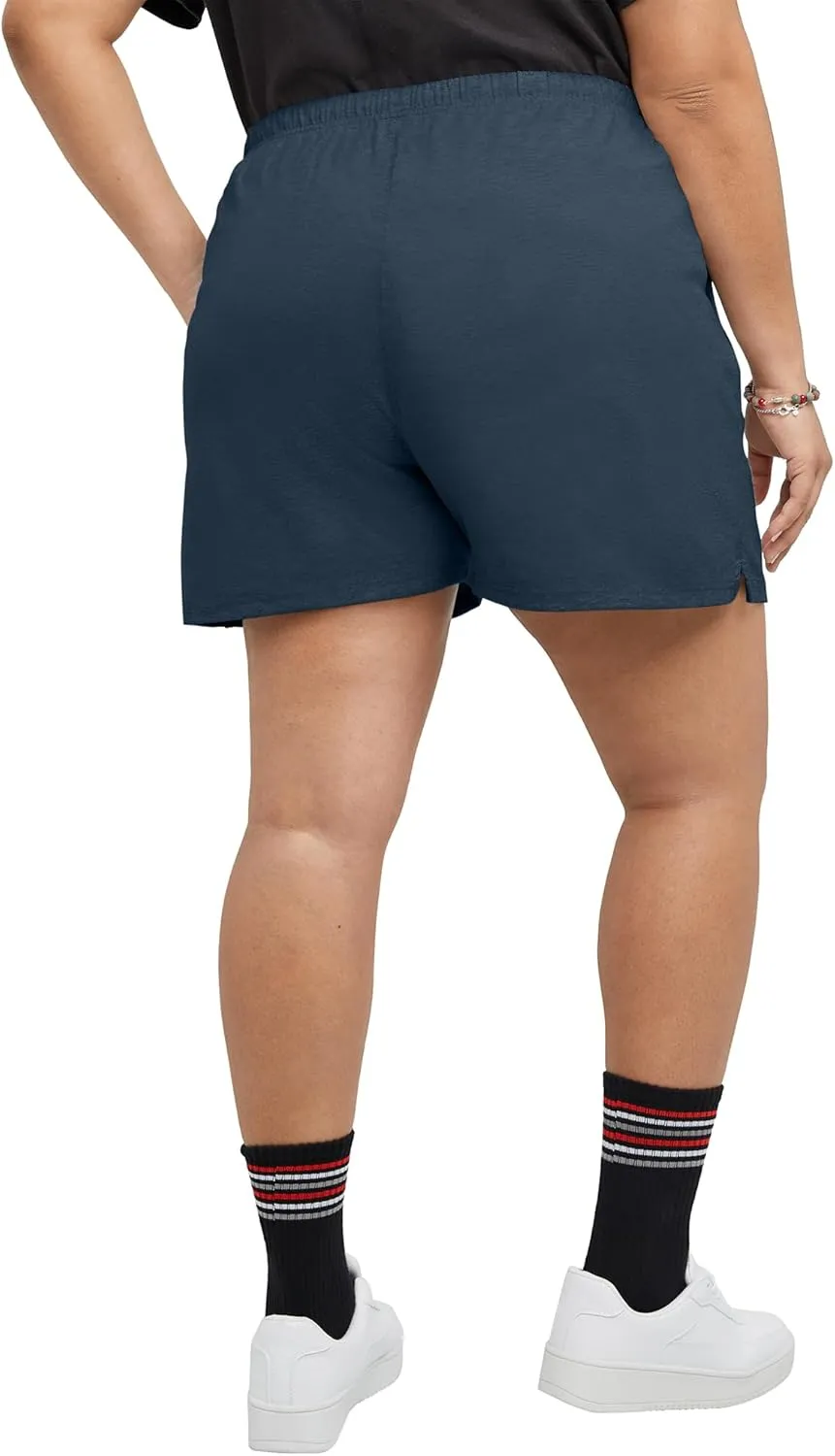 Hanes Women's Originals Shorts, Cotton Jersey Shorts, Gym Shorts For Women, 2.5, Plus Size Available