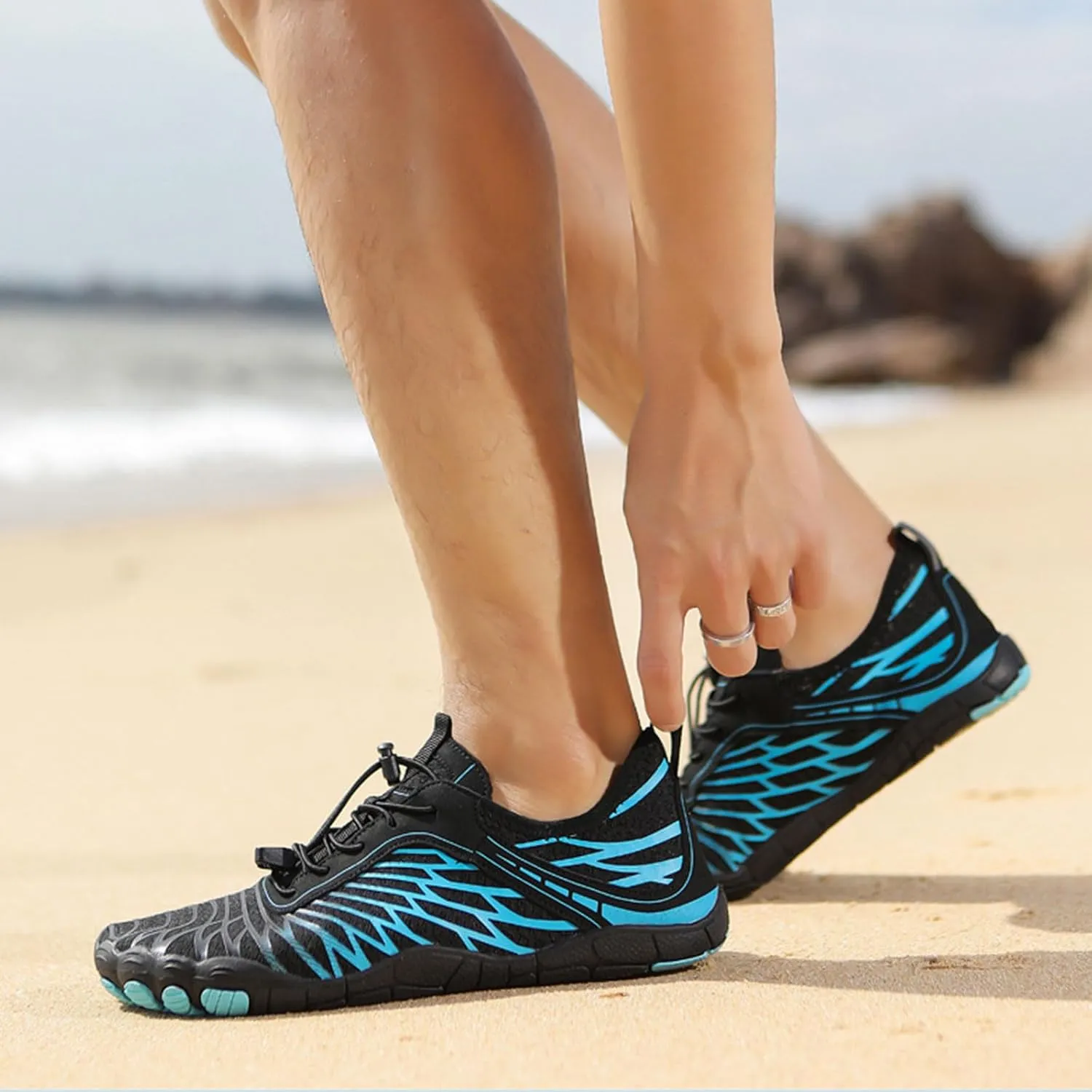 Hike Barefoot Shoes for Women Men Footwear Pro Barefoot Shoes with Wide Toe Box, Healthy & Non-Slip Breathable Athletic Beach Pool Surf Hiking Walking