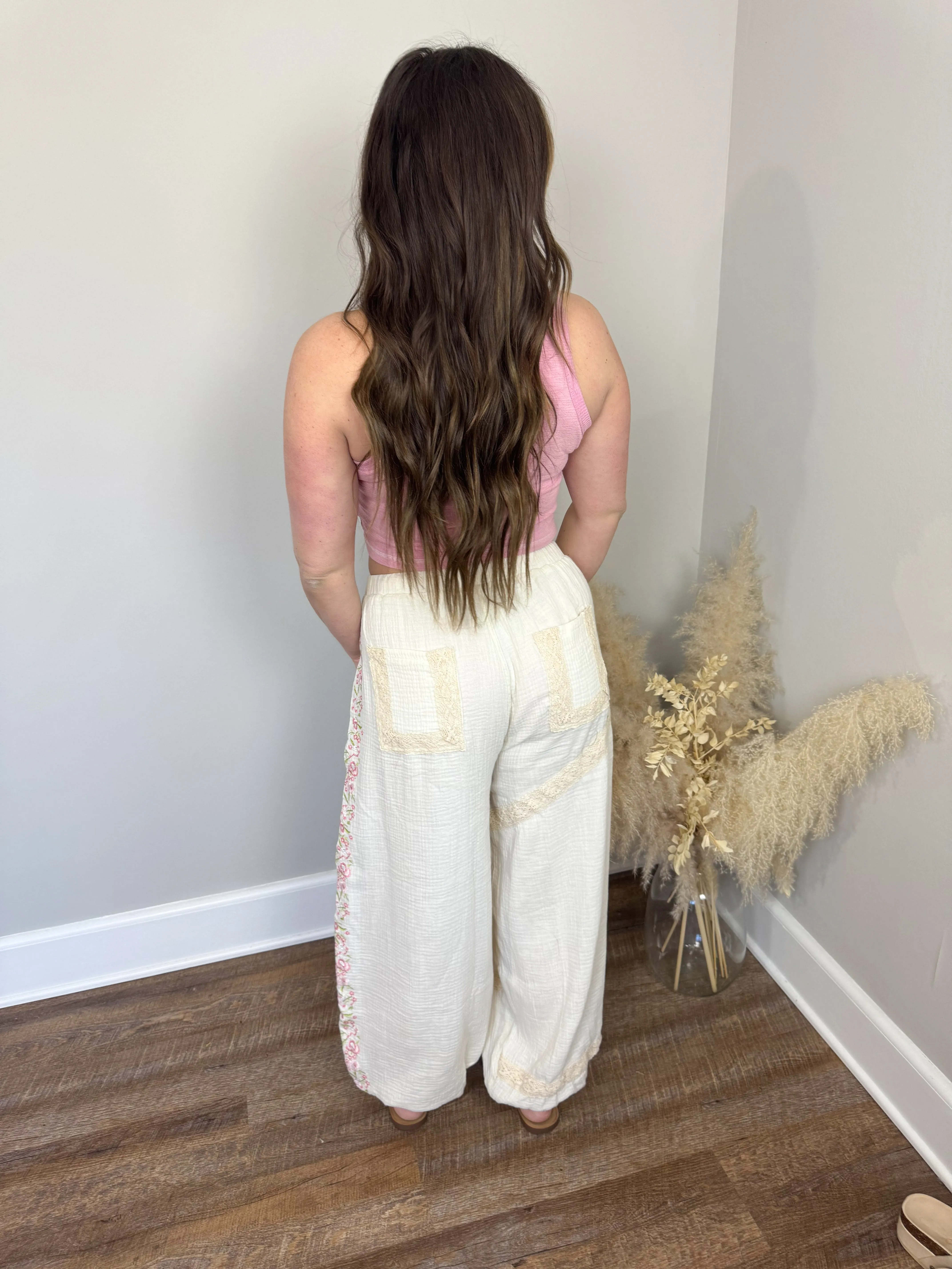 Hoffman Gauze Joggers | Ivory