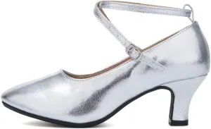 HROYL Women Latin Dance Shoes Ballroom Dance Shoes Performance Practice Salsa Bachata Dancing Shoes,Model DYZPHRD