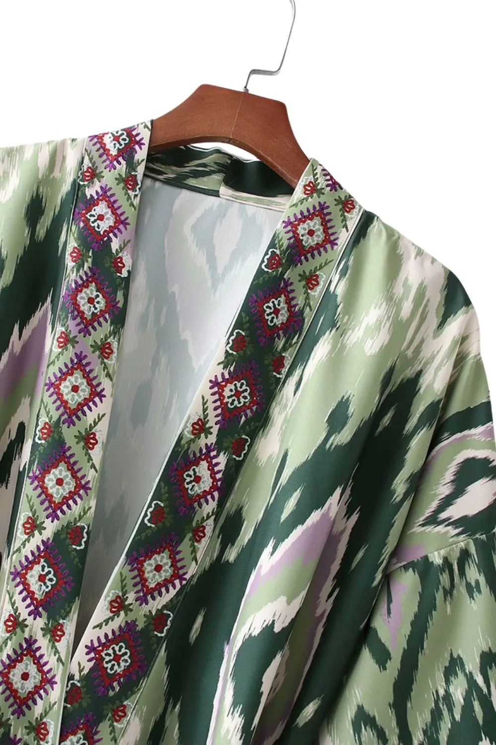 'Imogen' Embroidered Floral Kimono-style Outerwear