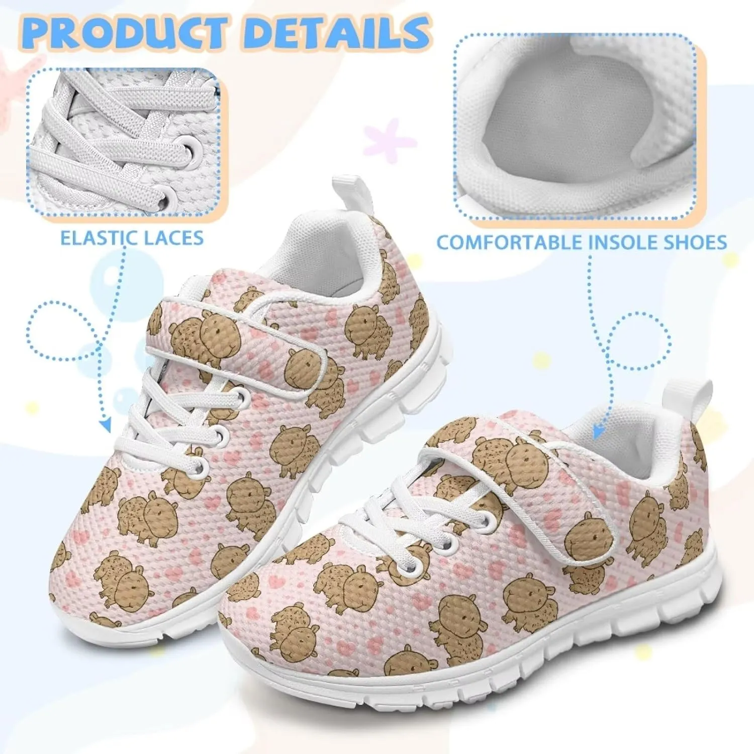 Kids Tennis Shoes School Running Shoes Slip On Sneakers for Boys Girls