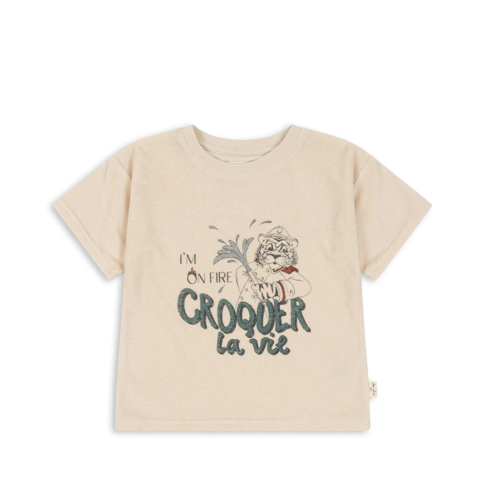 Konges Sljd Itty Terry Cloth T-Shirt - Antique White