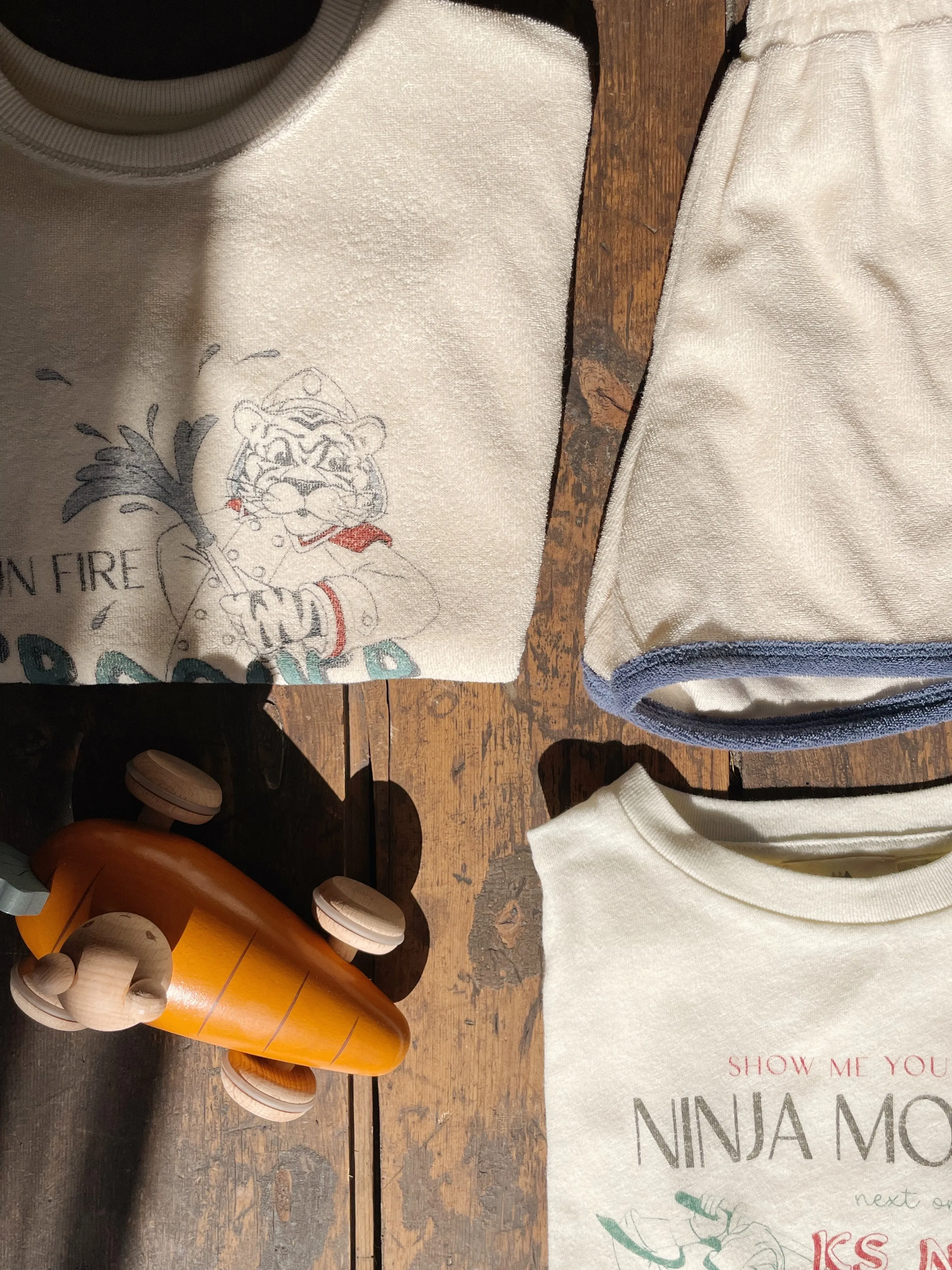 Konges Sljd Itty Terry Cloth T-Shirt - Antique White