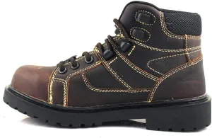 Laforst Womens Brown Leather Composite Safety Toe Slip Resistant Boots