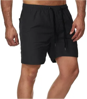 Lastesso Mens Summer Shorts Performance Workout Running Shorts with Drawstring Comfy Athletics Training Jogger Shorts